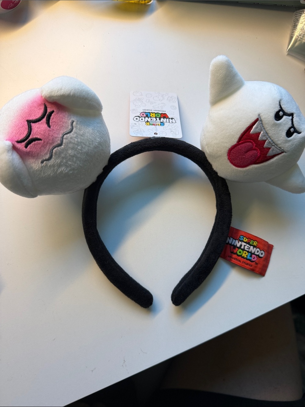 Boo Plush Headband - White